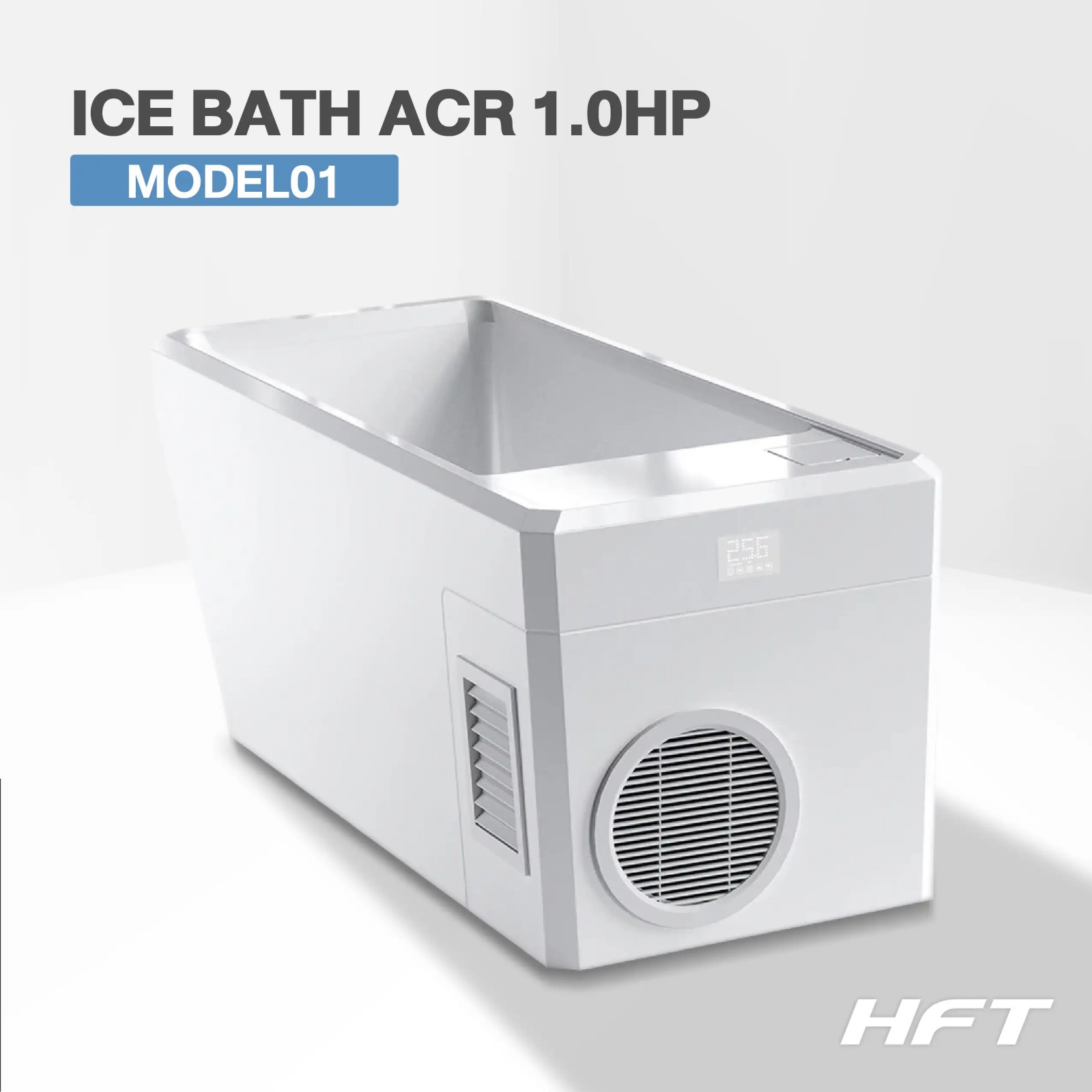 อ่างแช่น้ำเย็น HOMEFITTOOLS พร้อมชิลเลอร์ 1.0HP (อุณหภูมิ 3-42°องศา) ICE BATH COLD PLUNGE_8
